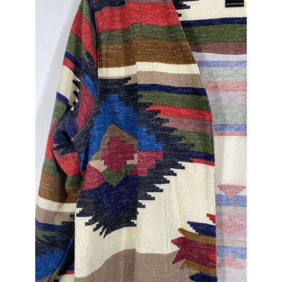 Ali Miles Cardigan Duster Sweater Size Large NEW Southwestern Navajo Cabincore - Picture 6 of 15